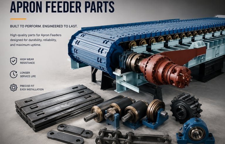 Apron feeder parts manufactured by Melco Precisions