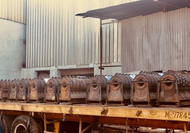 ELV shredder hammers manufactured by Melco Precisions